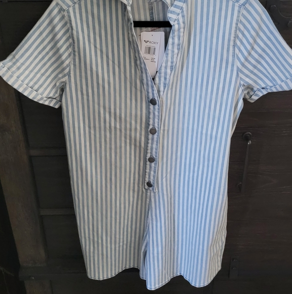 Roxy Denim Romper - Pink Sunglasses Short Sleeve Playsuit - Picture 7 of 8